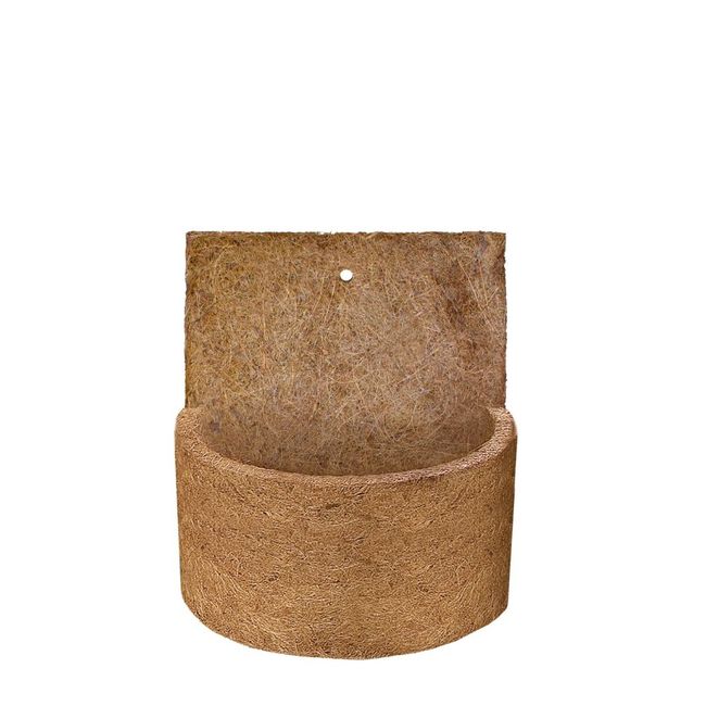 Vaso De Parede De Fibra De Coco 10,5cm Marrom Nutriplan